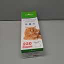 Litter Box Liners Compatible with LitterMaid/Nature's Miracle Waste Receptacles, Green Unscented 220 Refill Bags with Handles Use in Self-Cleaning Litter Box Waste Trays