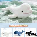Tezituor Whale Stuffed Animal,3PCS Whales Plush Toys Set,Orca Whale,Beluga Whale,Blue Whale,Gifts for Kids Boys Girls Christmas Birthday