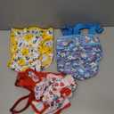 Female Dog Diapers 3 Pack Washable Dog Diapers Female Dog Diaper that Stay on Dog Diaper Female with Suspenders Reusable Doggie Diapers for Heat, Incontinence and Puppy Training (Large)