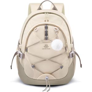 LOVEVOOK School Backpack for Teen Girls, Waterproof Student Backpack Purse, Cute Kid Bookbag with Chest Strap, Back to School Backpacks Fit 15.6 Inch Laptop, College Travel Back Pack Casual Daypack