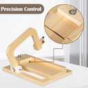 Professional Soap Cutter with Wire, Adjustable Wooden Cutting Tool Soap Slicer for DIY Soap, Cheese, Butter, Cake, Bread Making