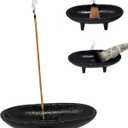 Cast Iron Incense Burner 4" L 2" H, Ideal for smudging, Incense Burning, Ritual Purpose, Decoration etc. (4" L)
