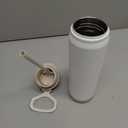 ZULU Powerfill Pro 24oz Stainless Steel Water Bottle with Quick Fill Lid, Triple Walled Vacuum Insulated Metal, Leak Proof Locking Lid, Sip and Chug, Reusable BPA Free, White