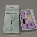 Hair Removal Epilators Bikini Trimmer for Women, Painless Waterproof Electric Foil Shaver Razors for Facial Leg Body Armpit, Ceramic Blade with USB Charging Dock, Travel Grooming Gift for Her, Purple