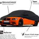 YIXIN Waterproof Car Covers for 2007-2026 BMW M3 320i 328i 328d 330i 330e 335i 340i Car Covers 190T Covers Custom Fit 100% Waterproof Windproof Strap & Double Door Zipper Up to 195 L