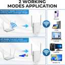 WiFi Extender Signal Booster for Home - 2026 WiFi Signal Amplifier, 1200Mbps Dual-Band (5.8G & 2.4G) WiFi Repeater Signal with Quick WPS Installation, Long Range up to 12880 Sq Ft and 105 Devices