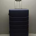 Sweetcrispy Carry on Luggage, Hard Shell ABS, Double Spinner Wheels Lightweight Suitcase TSA Lock, Navy Blue, 3-PCS Set (20/24/28 Inch)