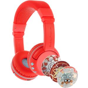 Made for Amazon Bluetooth Kids Headphones Age (3-7) | Red