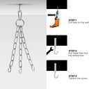 Punching Bag for Man Women Kids, Indoor/Garden Boxing Bag Unfilled Heavy Bag Set with Punching Gloves, Chain, Ceiling Hook for MMA, Kickboxing, Muay Thai, Karate, Taekwondo (4ft, Black)