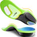 Plantar Fasciitis Insoles Shoe Inserts for Men Women, 240lbs Heavy Duty Arch Support Inserts for Pain Relief, Work Boot Orthotics Insoles for Standing All Day, S (S(Men 6.5-7.5/Women 7.5-8.5)--260mm, Green)