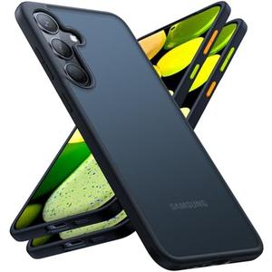 TORRAS Shockproof for Samsung Galaxy S24 Case 6.2", 12FT Military Grade Drop Tested, Translucent Matte Hard Back & Soft Edge Thin Slim Protective Galaxy S24 Case 5G Guardian Series, Black