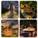 Mothers Day Gifts for Mom Women - Butterfly Solar Lanterns Outdoor Waterproof Metal Hanging Solar Lights for Yard Garden Decor Gardening Ornament Birthday Gifts for Her Grandma