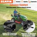 SEATIN Seat Suspension Kit with Slider Track, Universal Fit for Zero Turn Mower, Tractor, Forklift,Compatible with Most Aftermarket Seats