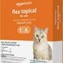 Amazon Basics Topical Flea Treatment for Medium Cats (5-9 Pounds), 4 Count (Previously Solimo)