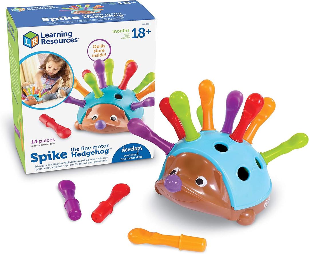 Learning Resources Spike The Fine Motor Hedgehog, Sensory Toys, Montessori, Ages 18 Months +