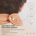 Muslin Baby Bibs for Unisex Boys Girls, Cotton Drool Bibs, Adjustable Newborn Bibs for Drooling and Teething (6 Pack-pink)