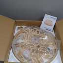 luansky 20" Boho Ceiling Fan with Light, Coastal Wood Beaded Flush Mount, 
Product Dimensions	20"D x 20"W x 9"H