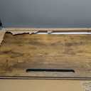 Mobile Standing Desk, 34.3" × 18.1" × 4.1" (87 × 46 × 10.5 cm) Walnut