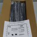 Over The Table Rod Stand with Clamps Adjustable 31"-110" Length 31"-64" Height, Table Balloon Arch Stand for Wedding Valentine Engagement Party, Black Table Arch Frame Hanging Decor Rod