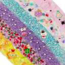 8 x 100ml Textures Slimes Kit for Kids, Slime Variety Pack Different Textures, with Snow Fizz, Sequins, Butter, Bead Slime, Slimes Party Favors for Girls & Boys, Birthday Easter Toy