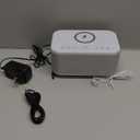 Bluetooth Alarm Clock Radio Bedroom, Digital Dual Alarm Clock Bedroom, Up to 10 Alarms Clock Night Light Speaker App/Button Control FM Charge Snooze Adjustable Brightness Dim 12/24H, Grey