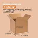 BOX USA Shipping Boxes Medium 14"L x 12"W x 12"H 25-Pack - Corrugated Cardboard Box for Moving, Mailing, Packing, Packaging and Storage
