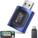 2026 Upgraded 2-in-1 Wireless CarPlay Adapter & Android Auto Wireless Adapter, Bluetooth Car Adapter for Wired to Wireless, Fast & Stable Auto-Connect, 5G WiFi & BT 5.4, Plug & Play (USB-C/A)