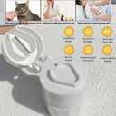 Cat Pill Shooter 5-in-1 Kit, Pet Pill Cutter and Crusher for Cats and Dogs, Dog Tablet Soft Tip Syringe and Medical Feeding Liquid Dispenser Tool with Plastic Measuring Cup 100ml