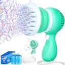 Sloosh Bubble Machine Gun with Removable Fan Solution Refill, Rocket Shape Bubble Guns Blaster for Kids Adults, Summer Toys, Party, Easter, Birthday Gift, Outdoor
