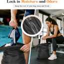 2-Pack Waterproof Travel Laundry Bags, Wet Dry Organizer to Block Odors & Prevent Suitcase Leaks, Roll-Up Dirty Clothes Pouch for Gym, Swim, Camping & Family Vacations