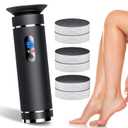 Ranrose Electric Callus Remover for Feet Rechargeable Portable Electric Foot File for Dead Skin Foot Grinder with 60pcs Replacement Sandpaper Disk 2 Speed Professional Pedicure Tools for Feet