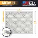 BNX TruFilter 20x24x1 Air Filter MERV 11 (6-Pack) - MADE IN USA - Allergen Defense Electrostatic Pleated Air Conditioner HVAC AC Furnace Filters for Allergies, Dust, Pet, Smoke, Allergy MPR 1200 FPR 7