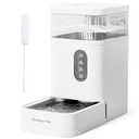 Gardner Pet Automatic Dog Water Dispenser Gravity Waterer with Stainless Steel Bowl Water Dispenser 8.5L Large Capacity Water Feeder with Filters for Dogs Cats Pets, BPA-Free Noise-Free (White, 8.5L)