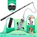 AmaCielo Flirt Pole for Dogs, Interactive Toys Tug-of-war for Dogs, Five-Section Retractable Adjustable Length,for Outdoor Exercise & Training for Small Medium Large Dogs