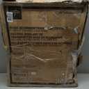 Medline Lightweight Foldable Transport Wheelchair with Handbrakes and 12-Inch Wheels, Blue Frame, Black Upholstery