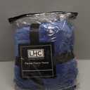 Lavish Home Velvet Throw  Oversized Microfiber Velvet Solid Polyester Throw Blanket  Breathable and Machine Washable by LHC (Midnight Blue) (70 L x 60 W)