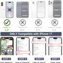 Designed for iPhone 17 Case Magnetic, Compatible with Magsafe, Camera Control Button, Camera Lens Protector, Clear Soft TPU Plated Phone Case for iPhone 17, Black