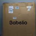 Babelio Baby Gate for Stairs, Kitchen & Doorways, No Bottom Bar| Easy Installation| One-Handed Operation| Auto-Close| Hardware Mount (Drill Needed) Safety Dog Gate (Black - B17, 34" H, 29-49" W-Wide)