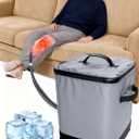 Ice Therapy Machine Cold Therapy System, Programmable Cold Compression System with Quiet Pump, Portable Unit for Arm, Ankle, Thigh, Leg Joint (Large)