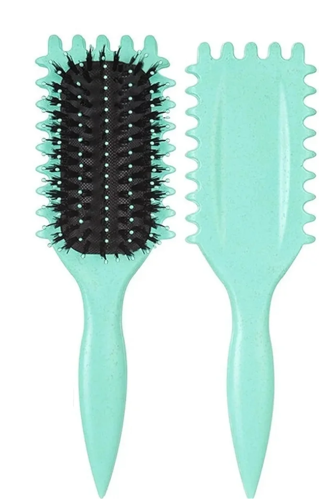 Pack Of 2 Curl Defining Brush, Curly Hair Brush Styling for Detangling, Shaping and Defining Curls Gifts for Women Men Less Pulling