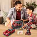Remote Control Racing Car Building Kit, Compatible with Lego STEM Toys for Kids 2 in 1 Model Car Kit 425 PCS, Gifts Toys for Age 6-12 Years Old Kids Boys