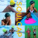 SOUL CAP - Large Swimming Cap for Long Hair - Designed for Long Hair, Dreadlocks, Weaves, Hair Extensions, Braids, Curls & Afros - Women & Men - Silicone, XL