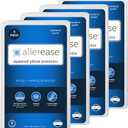 Set of 4 Standard/Queen AllerEase Pillow Protectors - Moisture Wicking, Advanced Allergy Protection - Premium Polyester, Zippered Protectors