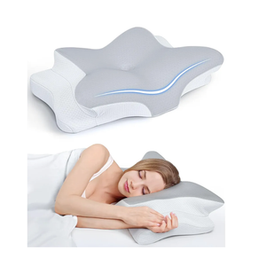 Ultra Pain Relief Cooling Pillow for Neck Support, Adjustable Cervical Pillow Cozy Sleeping, Odorless Ergonomic Contour Memory Foam Pillows, Orthopedic Bed Pillow for Side Back Stomach
