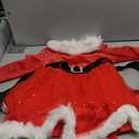 Toddler Baby Girl Christmas Dress - Long Sleeve Santa Claus Red Tulle Party Outfit for Girls (18-24 Months)