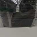 Black Plastic Storage Baskets - Pack of 8 with Labels Stackable Durable Storage Bins, Storage Containers for Organizing Desktops, Closets, Playrooms, Classrooms, Offices