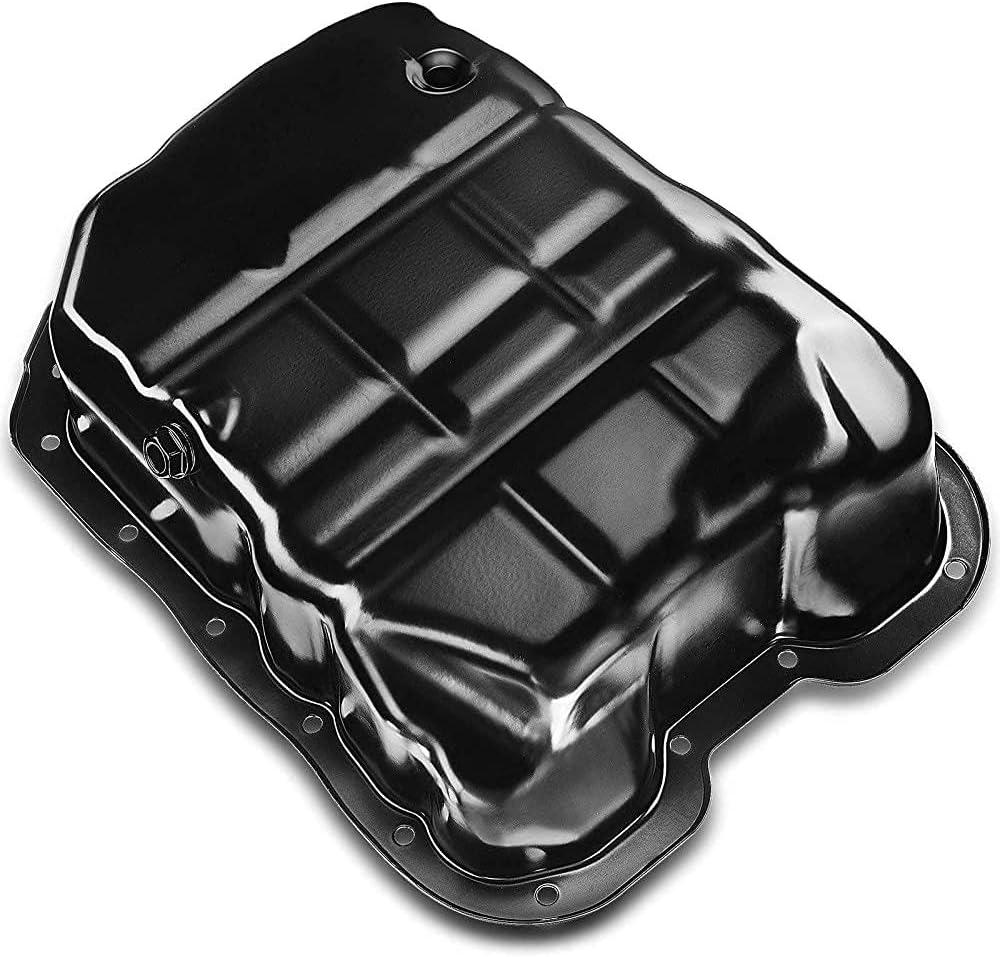 A-Premium Engine Oil Pan with Drain Plug Compatible with Hyundai Santa Fe 2010-2020 Santa Fe Sport 2013-2018 Sonata 2006-2019 Tucson 2010-2020 Optima 2006-2020 Sportage 2011-2020 2.0L 2.4L