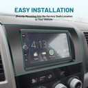 NuIth Matt Double DIN Radio Dash Kits for Toyota 2007-2013 Tundra/2008-2022 Sequoia, Double Din Mount Housing Bracket Installation Trim Bezel Kit Installation Aftermarket Stereo (Dash Kit)