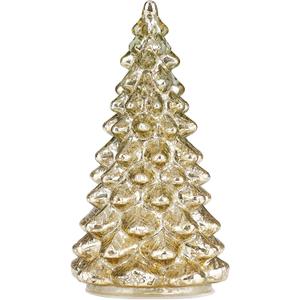 3 Pcs Mercury Glass Christmas Tree Gold Xmas Trees Decorations Table Top Centerpiece Mantel Window Home Decor