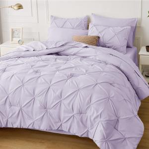 Bedsure Twin XL Comforter Set Light Purple - Dorm Room Essentials, Extra Long Twin XL Bedding Set with Sheets, All Season Down Alternative Comforter with Sheets, Pillowcase & Sham